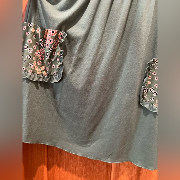 EUC Full Tilt Olive Green Floral Mini Skater Dress 2010’ish from Tilly’s - Picture 6 of 16